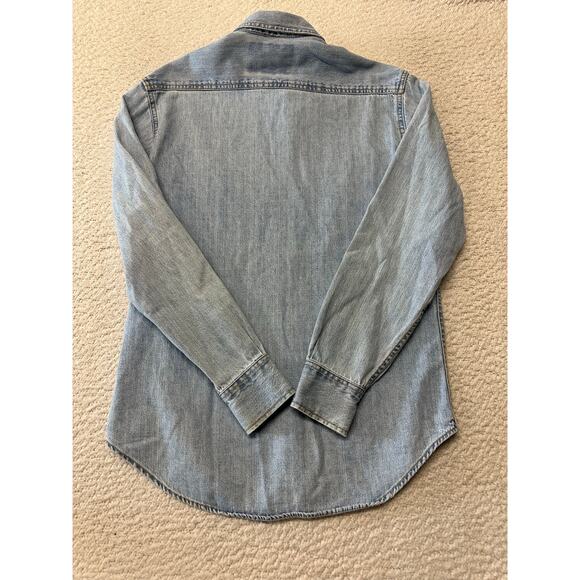 Vintage 90s Levis Womens Long Sleeve Denim Shirt Medium - Picture 7 of 7